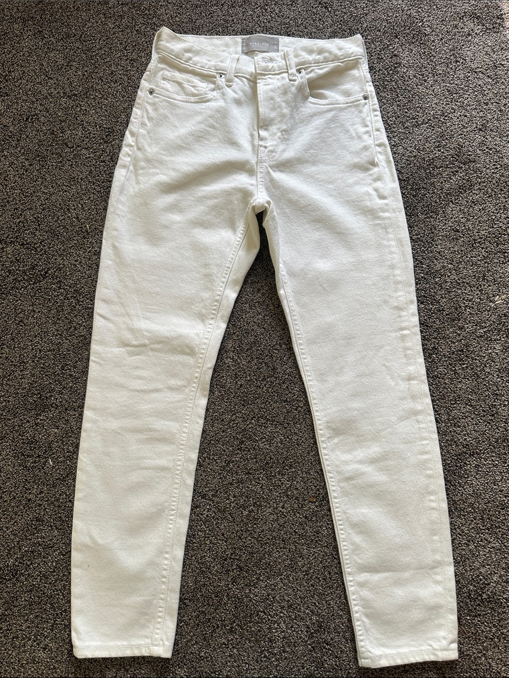 Everlane White Ankle Crop Jeans Sz 26
